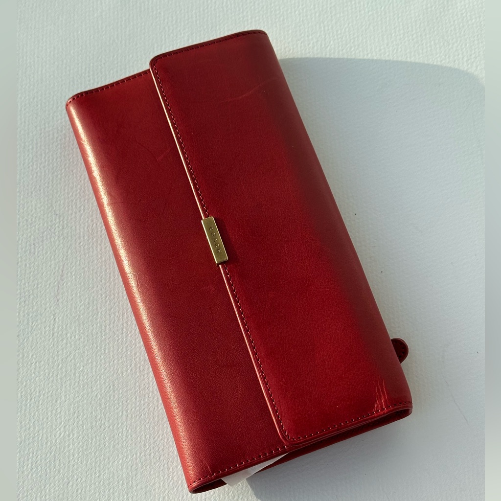 Vintage Coach Checkbook Wallet